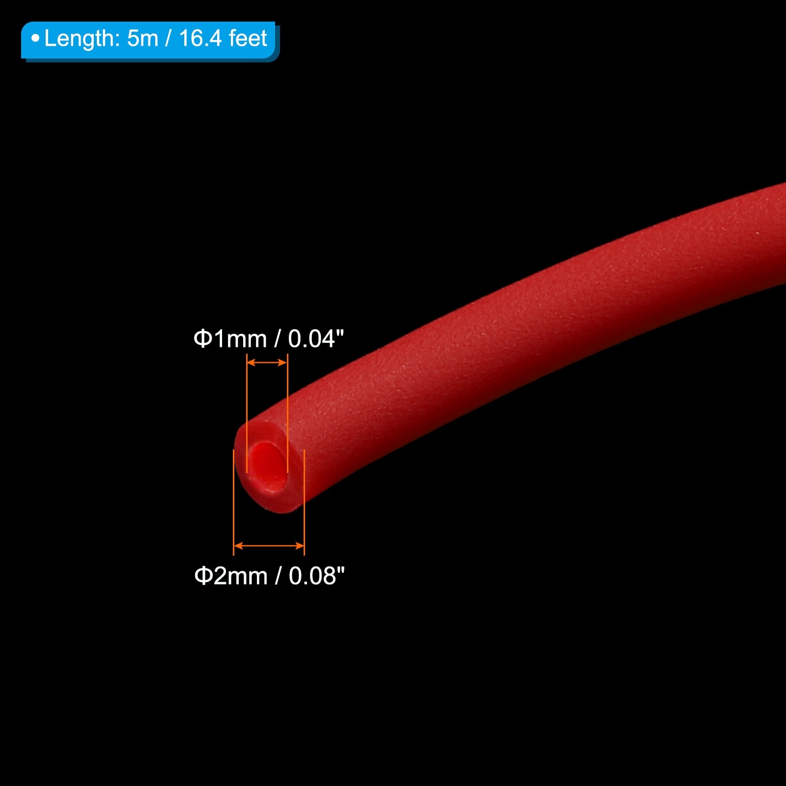 Rubber Cord Tube, Hollow Tubing for DIY Craft