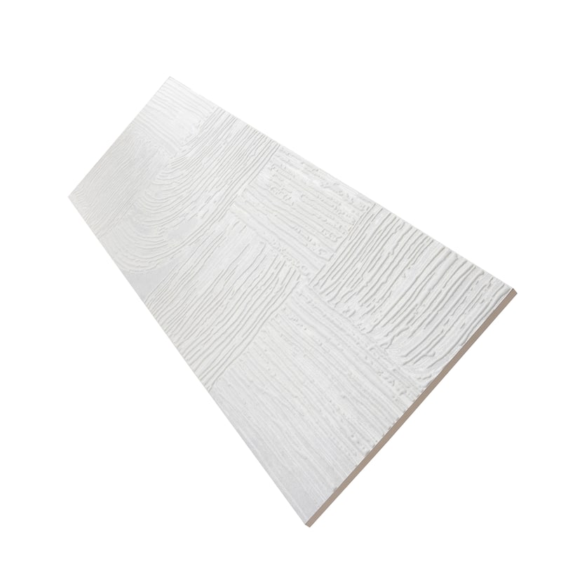 Terrain 12x36 Off-White Ceramic Large Format Trowel Plaster-Style Wall Tile (5.82 sq ft/case) - 4 Pack