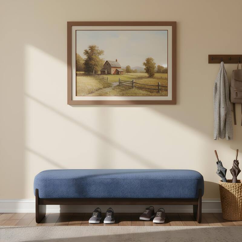 Christopher Knight Home - Havenport Modern Upholstered Bench with Textured Loop Yarn Fabric