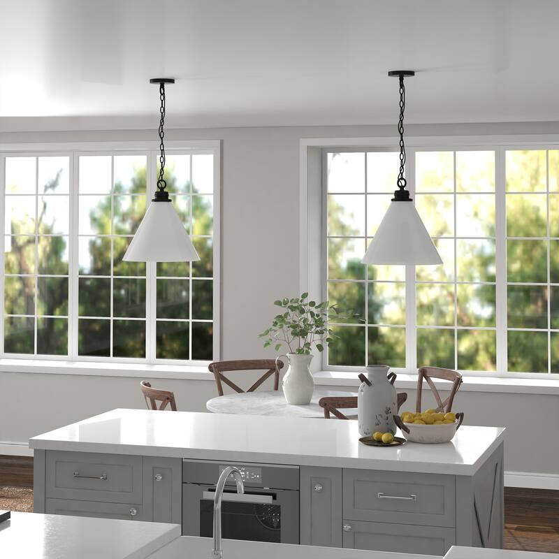 Canto 15.88" Wide Pendant with Glass Shade