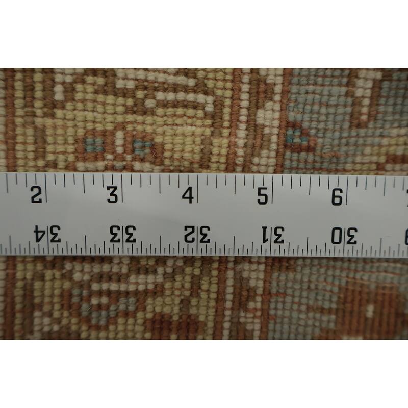 Hand Knotted Oriental 100% Wool Carpet Traditional Floral Navy Blue & Blues Ziegler Area Rug - 4' 0'' X 1' 11''