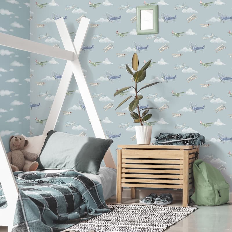 Advantage Aeroplanes Blue Skies Wallpaper