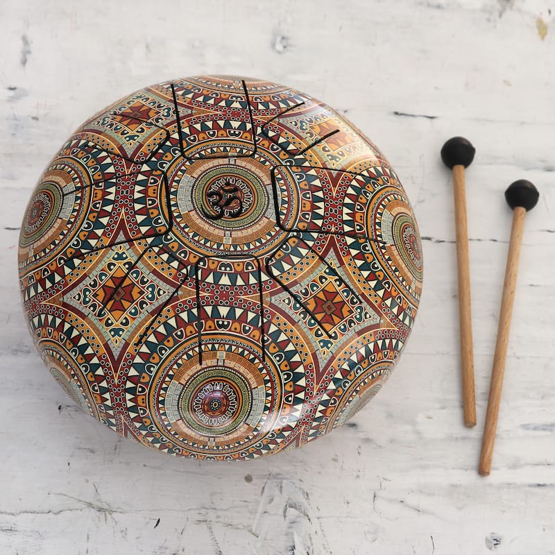 Novica Handmade Palatial Peace Iron Tongue Drum