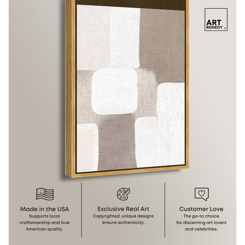 Stucco Squares I Canvas by Art Remedy