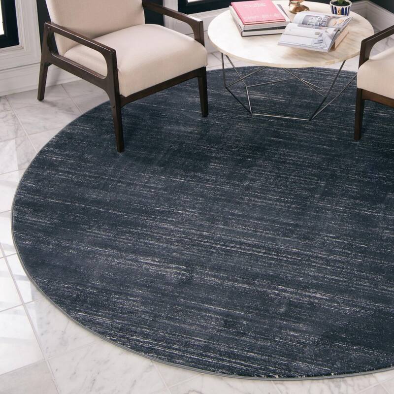 Solid/Striped Richye Collection Area Rug