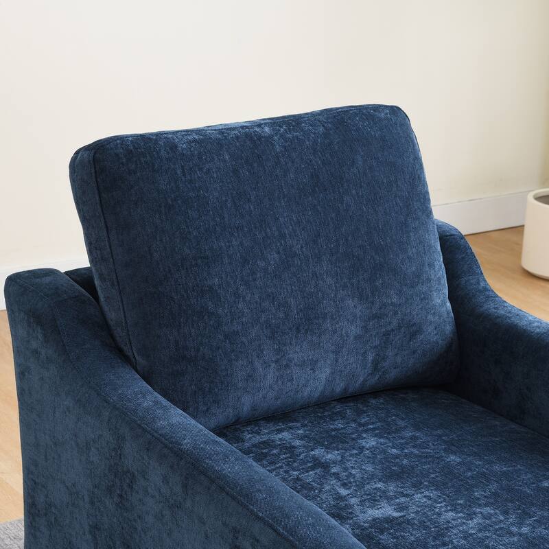 GDFStudio - Swivel Chenille Arm Accent Chair