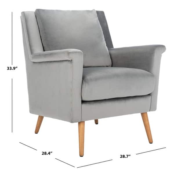 dimension image slide 3 of 4, SAFAVIEH Astrid Mid-century Arm Chair - 28.7" x 28.4" x 33.9"