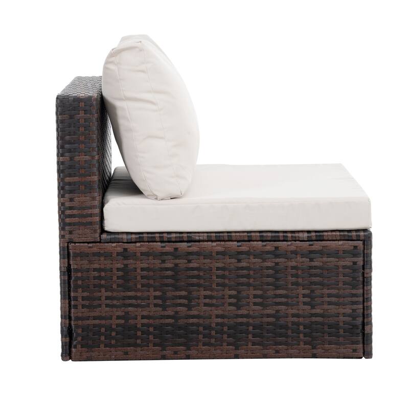 Outdoor Wicker Weaving Conversation Combo Set of 5