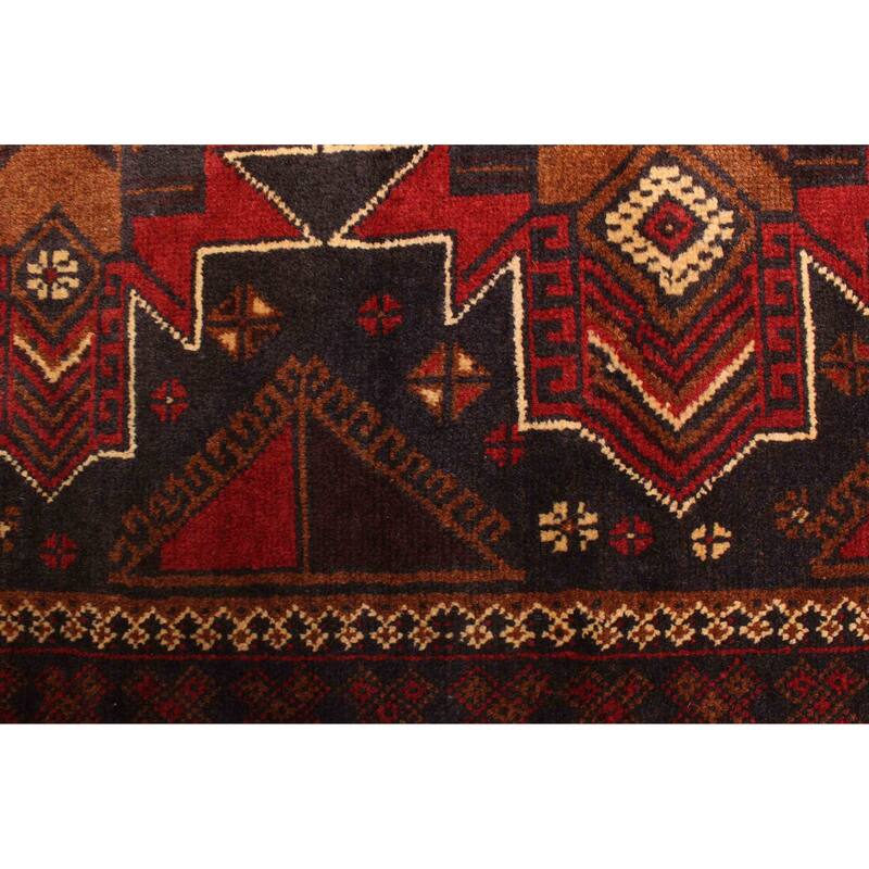 ECARPETGALLERY Hand-knotted Teimani Black Wool Rug - 3'0 x 4'7