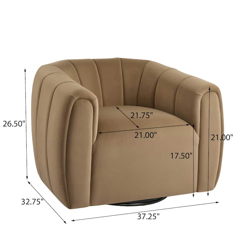 Monroe Indoor Modern Swivel Club Chair by Christopher Knight Home