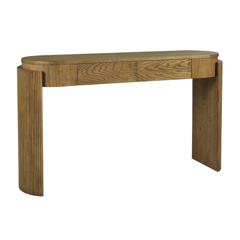 Entryway Table with Natural Wood Grain Finish
