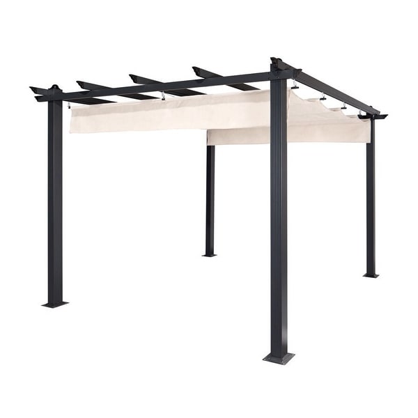 ALEKO Aluminum 9.5-foot Square Outdoor Canopy Pergola. Opens flyout.