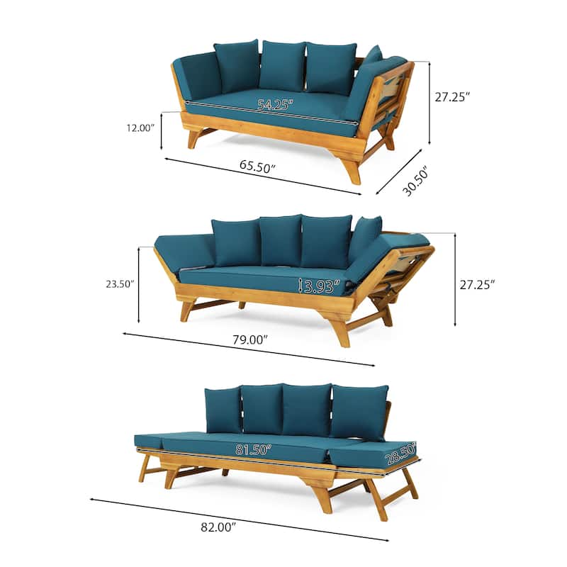 Serene Acacia Expandable Daybed by Christopher Knight Home