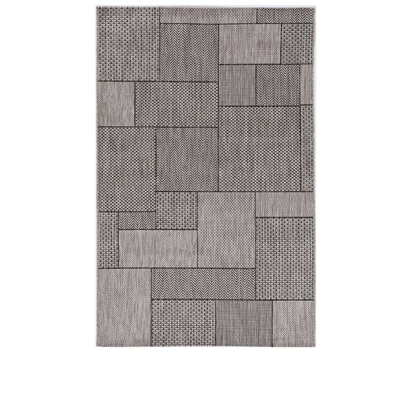 Cave Contemporary Abstract Weather Resistant Classic Elegance Outdoor Rug - 3' x 5'