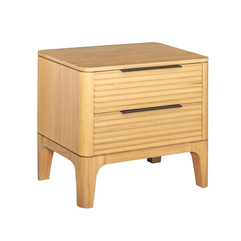 Modrest Seattle Modern Natural Oak Nightstand