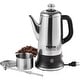 preview thumbnail 1 of 5, Electric Percolator Coffee Pot,304 Stainless Steel Coffee Percolator,Quick Brew & Easy-Pour Spout - 12-Cup 12-Cup - 12-Cup