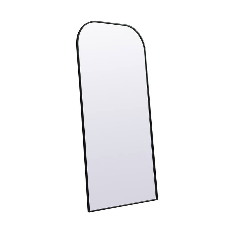 Indigo Home Metal Frame Arch Full Length Mirror 35x72 Inch