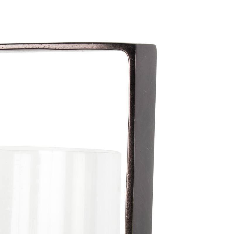 Black Metal Minimalistic Rectangular Geometric Wall Sconce