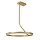 preview thumbnail 21 of 31, Contemporary Dimmable LED 23.6in Wheel Circular Pendant Light