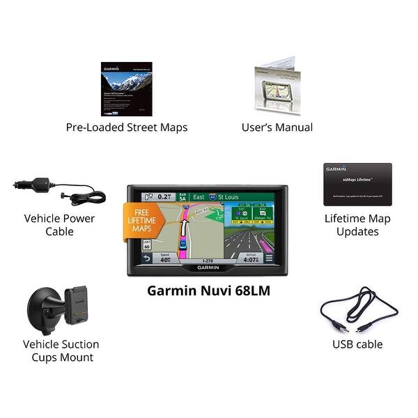 Shop Refurbished Garmin Nuvi 68lm Us Canada 6 Inches Gps Navigator W Free Lifetime Map Updates Overstock 15652233