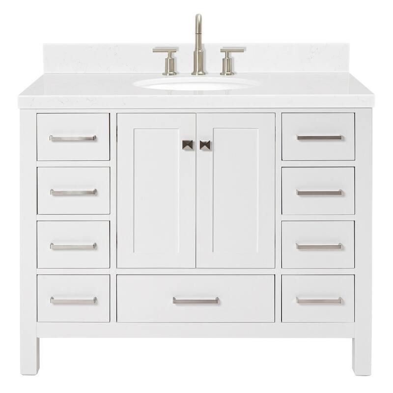Ariel A042SCQOVO Cambridge 43" Free Standing Single Basin Vanity Set