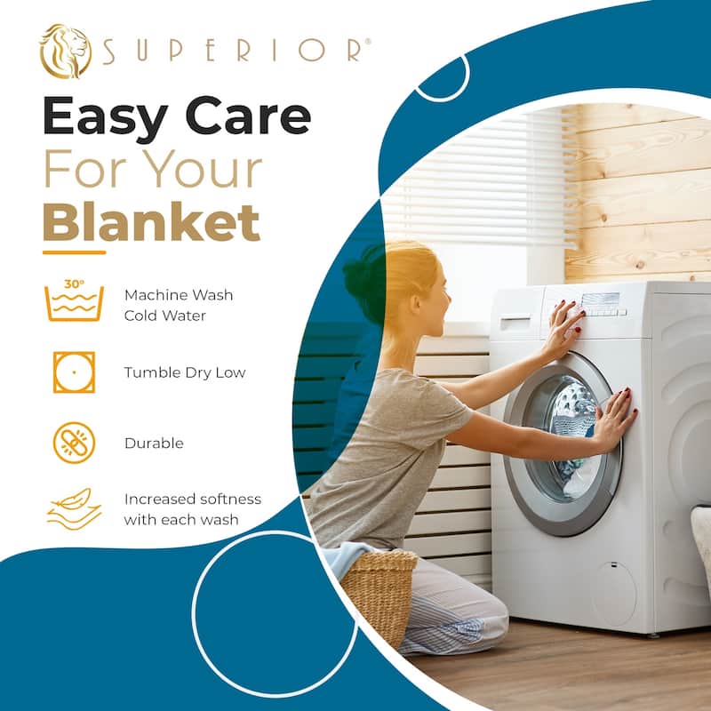Superior Waffle Weave Honeycomb Knit Soft Cotton Blanket