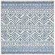 preview thumbnail 33 of 75, SAFAVIEH Tulum Shima Moroccan Boho Distressed Rug 3' x 3' Square - Ivory/Navy