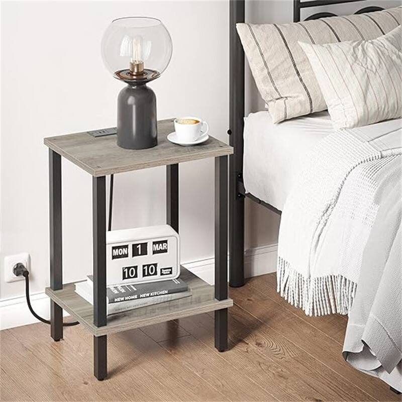 End Table with Charging Station