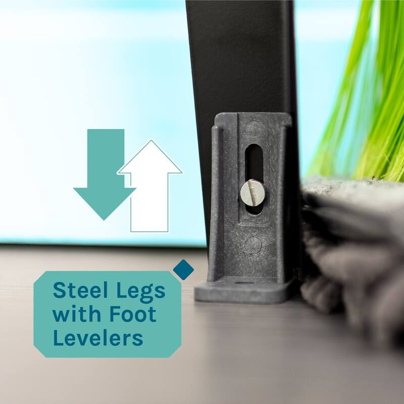 TEHILA Utility Sink Laundry Tub with Black High Arc Coil Faucet