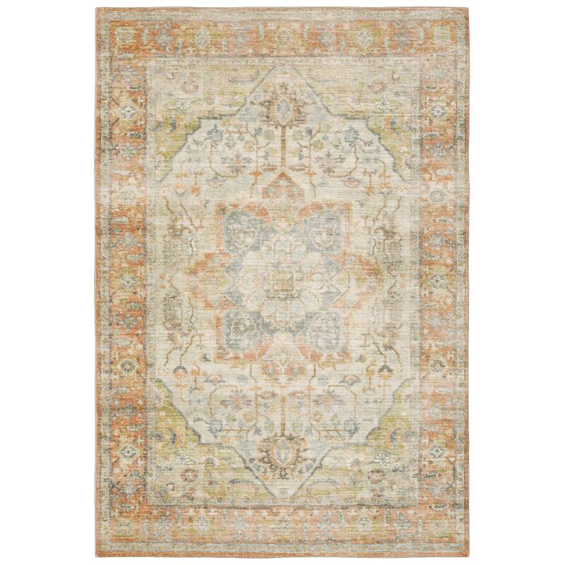 Vista Home Stellan Bohemian Star Medallion Area Rug - 7'8" x 10' - Orange/ Blue - Runner/Rectangle