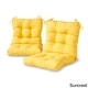 preview thumbnail 5 of 19, Driftwood Outdoor Seat/Back Chair Cushions (Set of 2) by Havenside Home