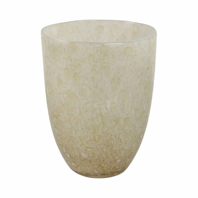 Glass Decorative Vase Textured Handcrafted Sculptural Statement Style