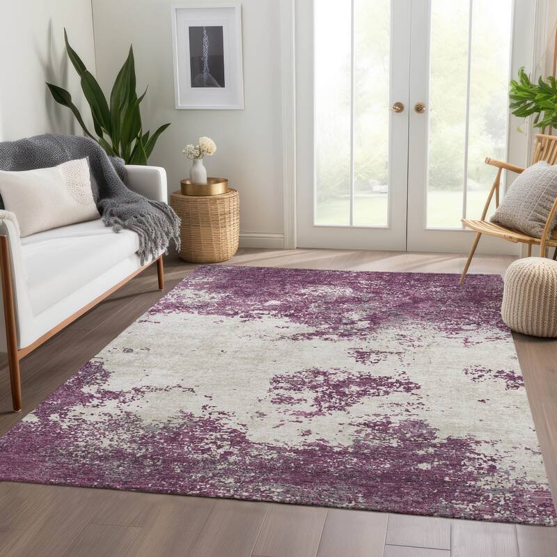 Premium Washable Super Soft Abstract Solid Mayfield Rug