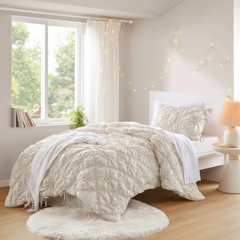 Intelligent Design Lily Embroidered Comforter Set