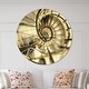 preview thumbnail 1 of 8, Designart 'Architectural Detail of Paris in Winter' Oversized French Country Wall CLock