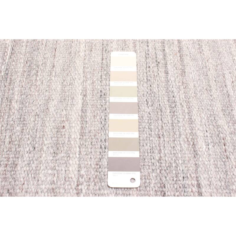 ECARPETGALLERY Flat-Weave Ankara FW Taupe Wool Kilim - 5'1 x 7'7