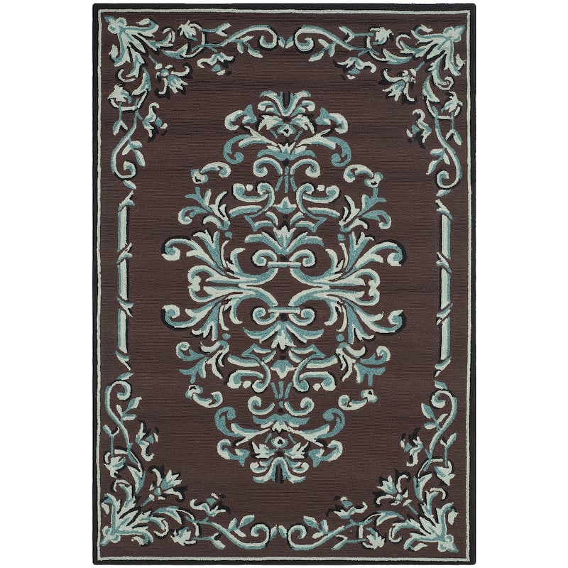 SAFAVIEH Handmade Easy Care Lidy Oriental Rug - 3' x 5' - Chocolate/Multi