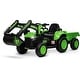 preview thumbnail 22 of 26, 12V Kids 3 in 1 Ride on Excavator & Tractor with Detachable Trailer Green