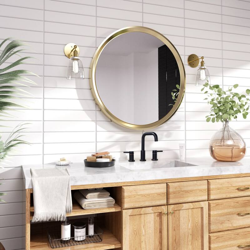 WOWOW 8 in. Widespread Double Handle Bathroom Faucet with Pop-Up Drain