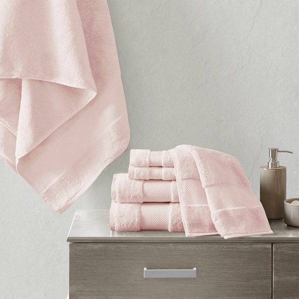 Madison Park Signature Turkish Cotton 6-piece Bath Towel Set - Blush