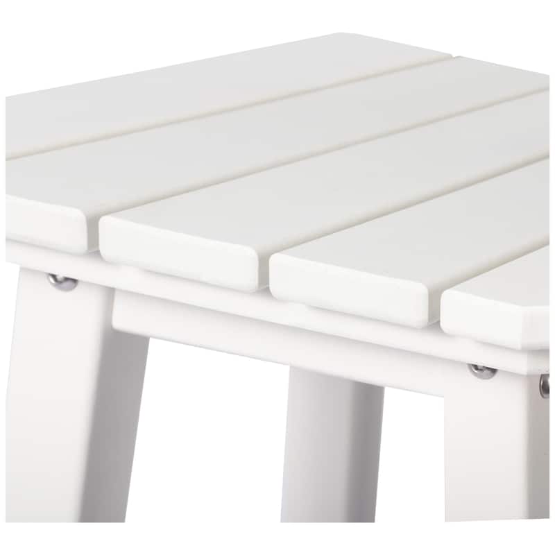 Polytrends Laguna Hdpe All Weather Outdoor Patio 29" Square Bar Stool