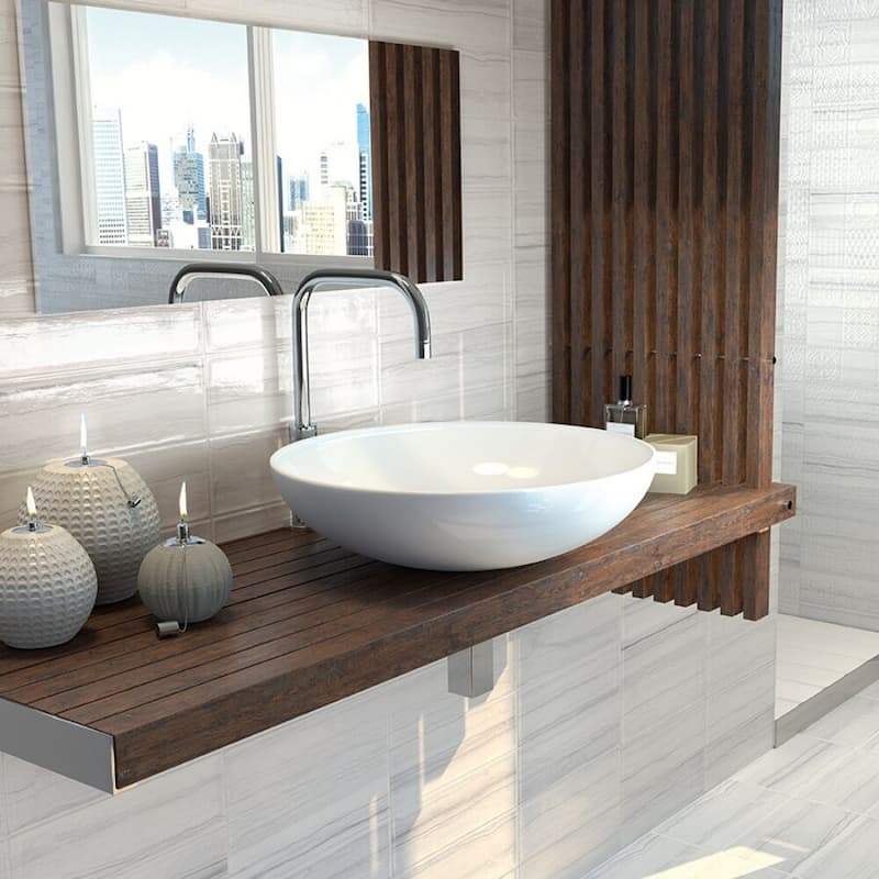 The Tile Life Jones 4x12 Blanco Ceramic Wall Tile