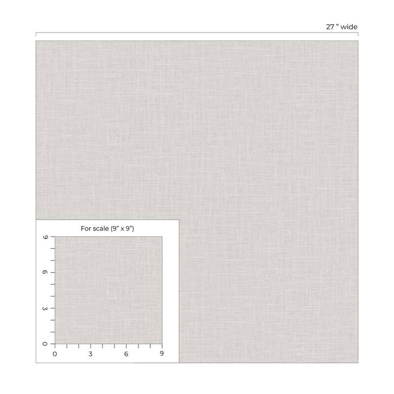 Seabrook Designs Myrna Linen Embossed Vinyl Unpasted Wallpaper