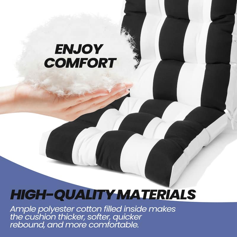 Adirondack Style Patio Outdoor Chair Cushion for Adirondack Chair or Lounge Rocking Chair - See picture