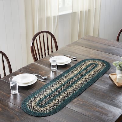Pine Grove Jute Oval Runner 13x48