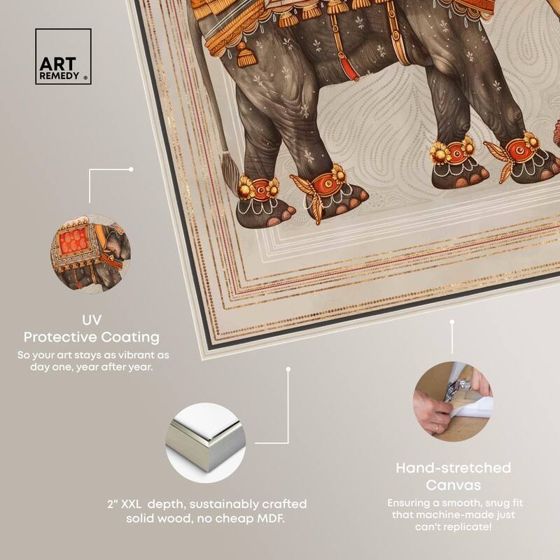 Elephant Queen Canvas by Art Remedy