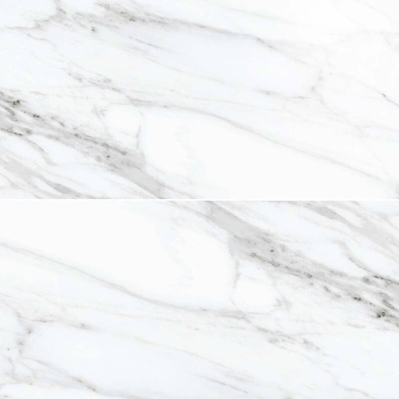 The Tile Life Belus 24x48 White Polished Porcelain Floor & Wall Tile