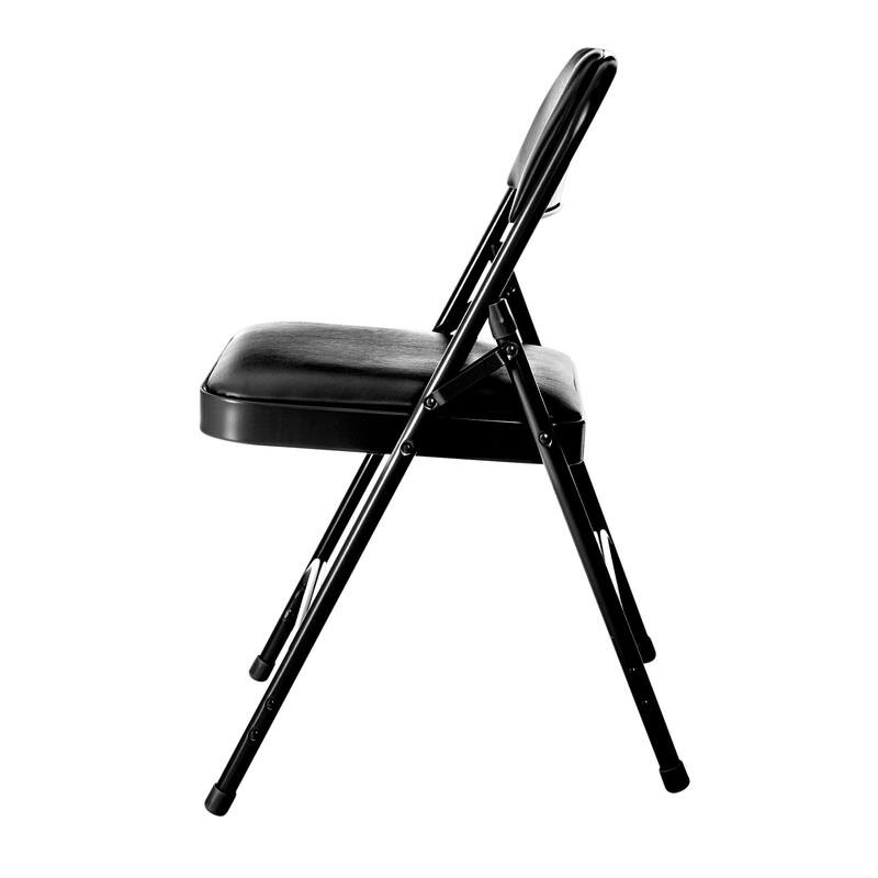 4 Pack Hampden Furnishings Bernadine Collection Vinyl Padded Folding Chair