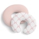 preview thumbnail 1 of 4, Sweet Jojo Designs Pink Bows Girl 2 Pack 100% Cotton Muslin Nursing Pillow Covers - Solid Blush, Bow for the Ballet Collection