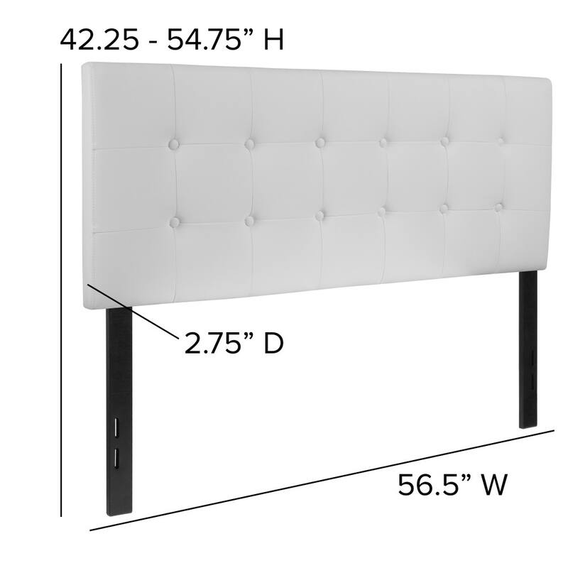 Button Tufted Upholstered Headboard
